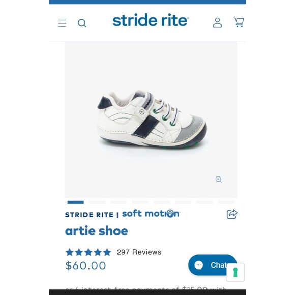 StrideRite Sz 3 - Picture 1 of 6